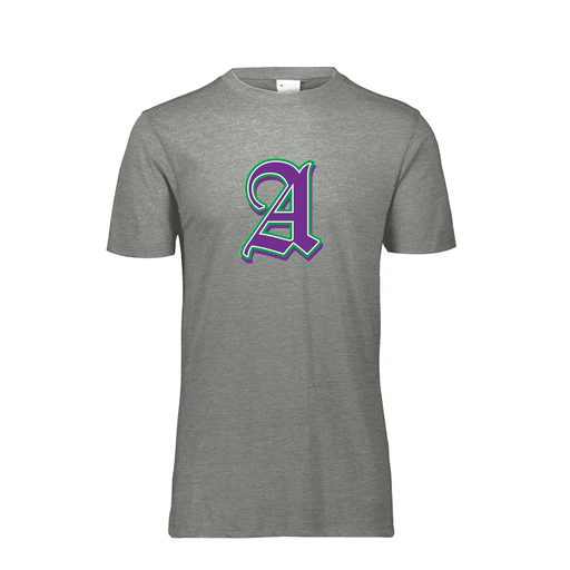 [FTSCUBGY-AS-LOGO3] Decker Men's Tri-Blend T-Shirt - Short Sleeve (Adult S, Gray, Logo 3)
