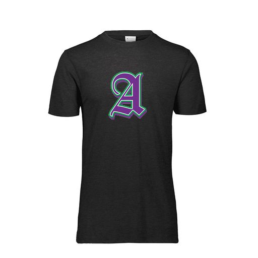 [FTSCUBBK-YS-LOGO3] Decker Youth Tri-Blend T-Shirt - Short Sleeve (Youth S, Black, Logo 3)