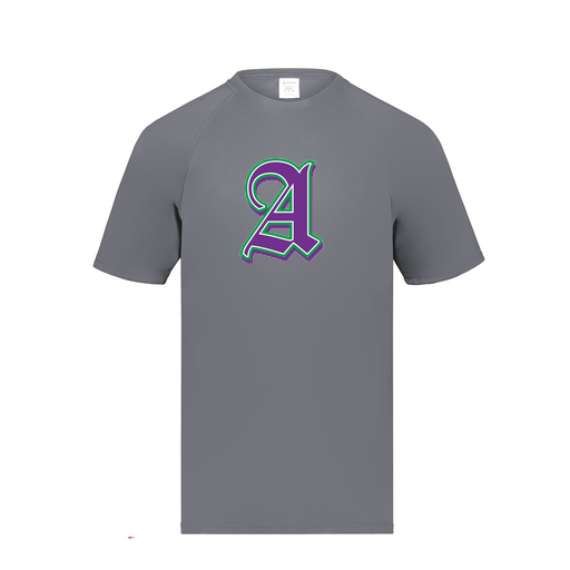 [2791.059.S-LOGO3] Youth Smooth Sport T-Shirt (Youth S, Gray, Logo 3)