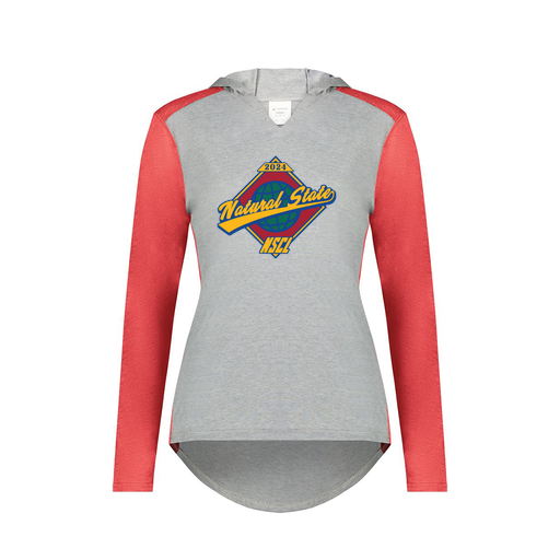 [6902.27V.XS-LOGO1] Ladies Vintage Hoodie (Female Adult XS, Red, Logo 1)