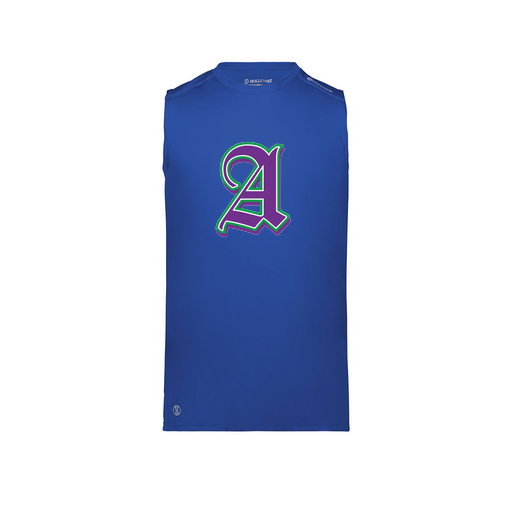 [222593.060.S-LOGO3] Men's CoolDry TankTop (Adult S, Royal, Logo 3)