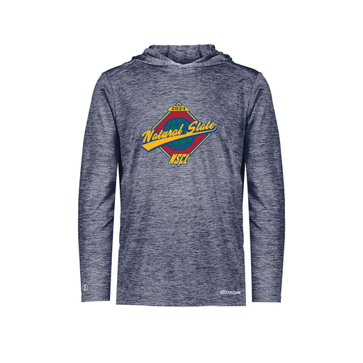 [FOLHCGNV-YS-LOGO1] Decker Youth Charge Hoodie (Youth S, Navy, Logo 1)