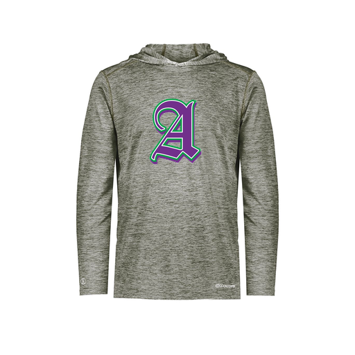 [FOLHCGGY-YS-LOGO3] Decker Youth Charge Hoodie (Youth S, Gray, Logo 3)