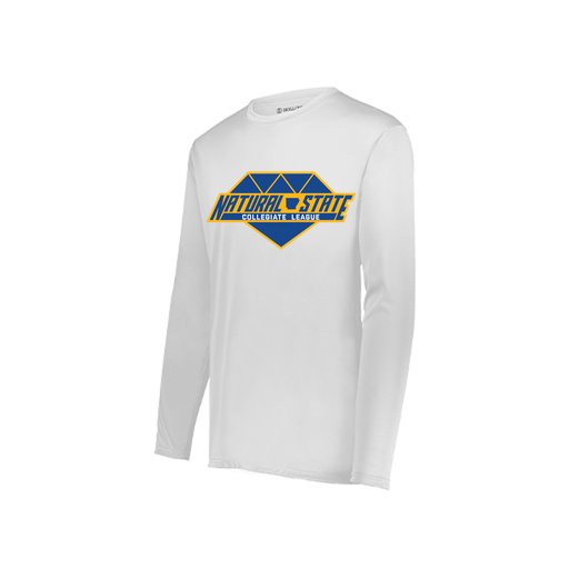 [222822.005.XS-LOGO2] Men's LS Smooth Sport Shirt (Adult XS, White, Logo 2)