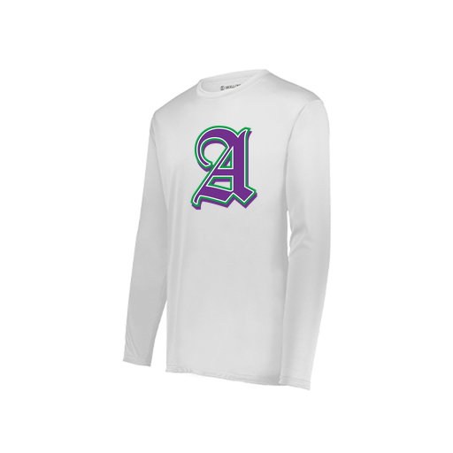 [222822.005.XS-LOGO3] Men's LS Smooth Sport Shirt (Adult XS, White, Logo 3)